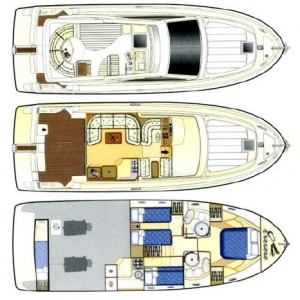 Ferretti 430 layout