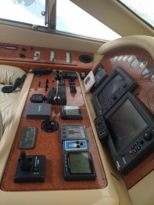 Ferretti 430 control station