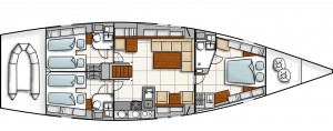 Hanse 540 layout 1