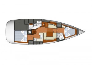 Sun Odyssey 42i layout 2