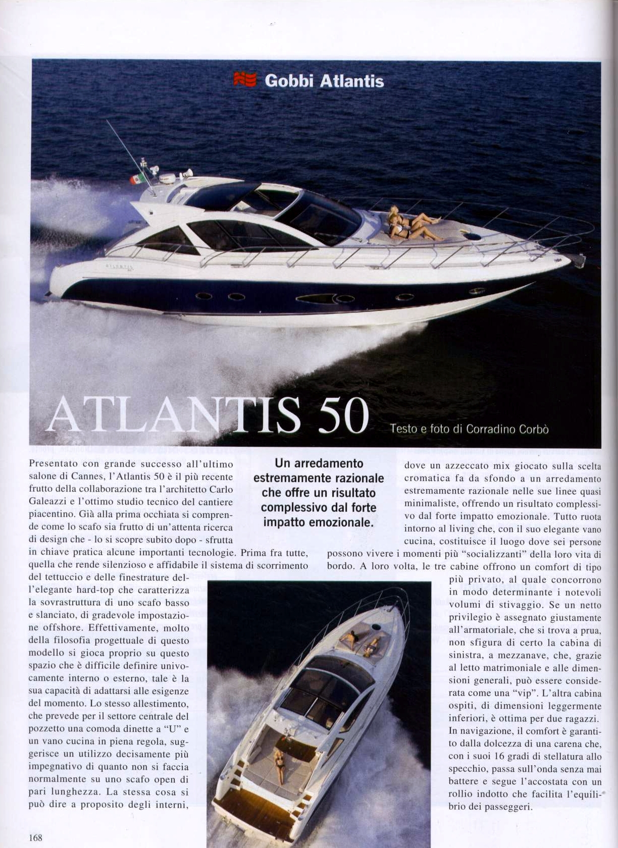 Atlantis 50 prova in mare 