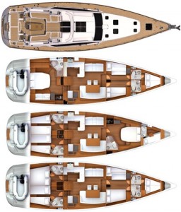 Jeanneau 57 layout